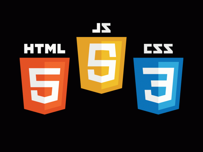 html css js
